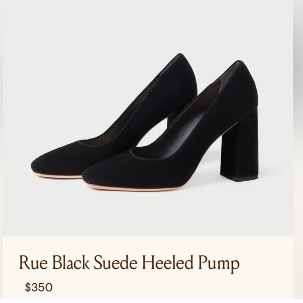 Loeffler Randall Black Suede Heeled Pump